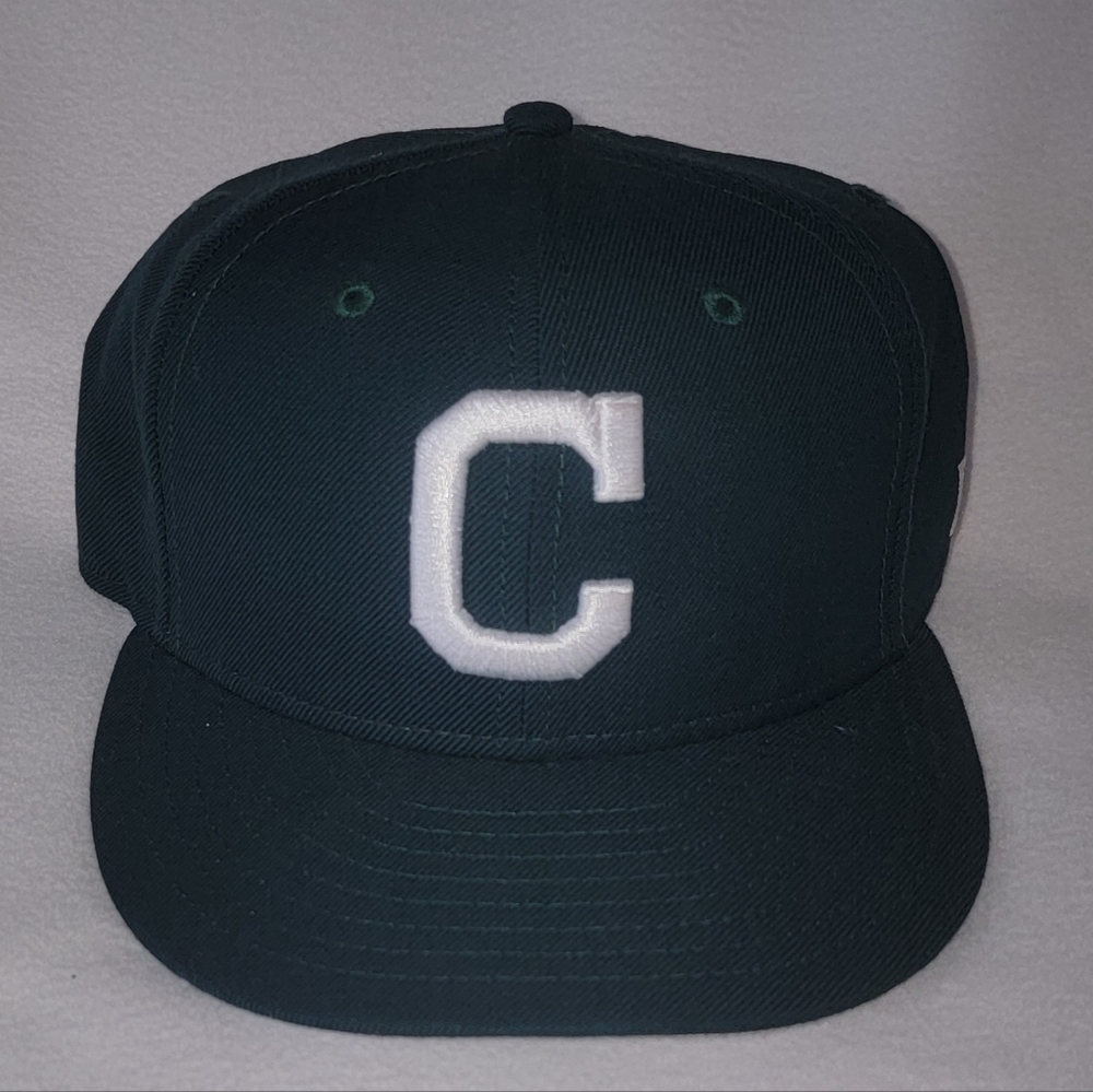Cleveland Indians New Era hat sz 7⅛ eagles green white block C